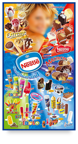 Cartel Helados Nestlé 2005